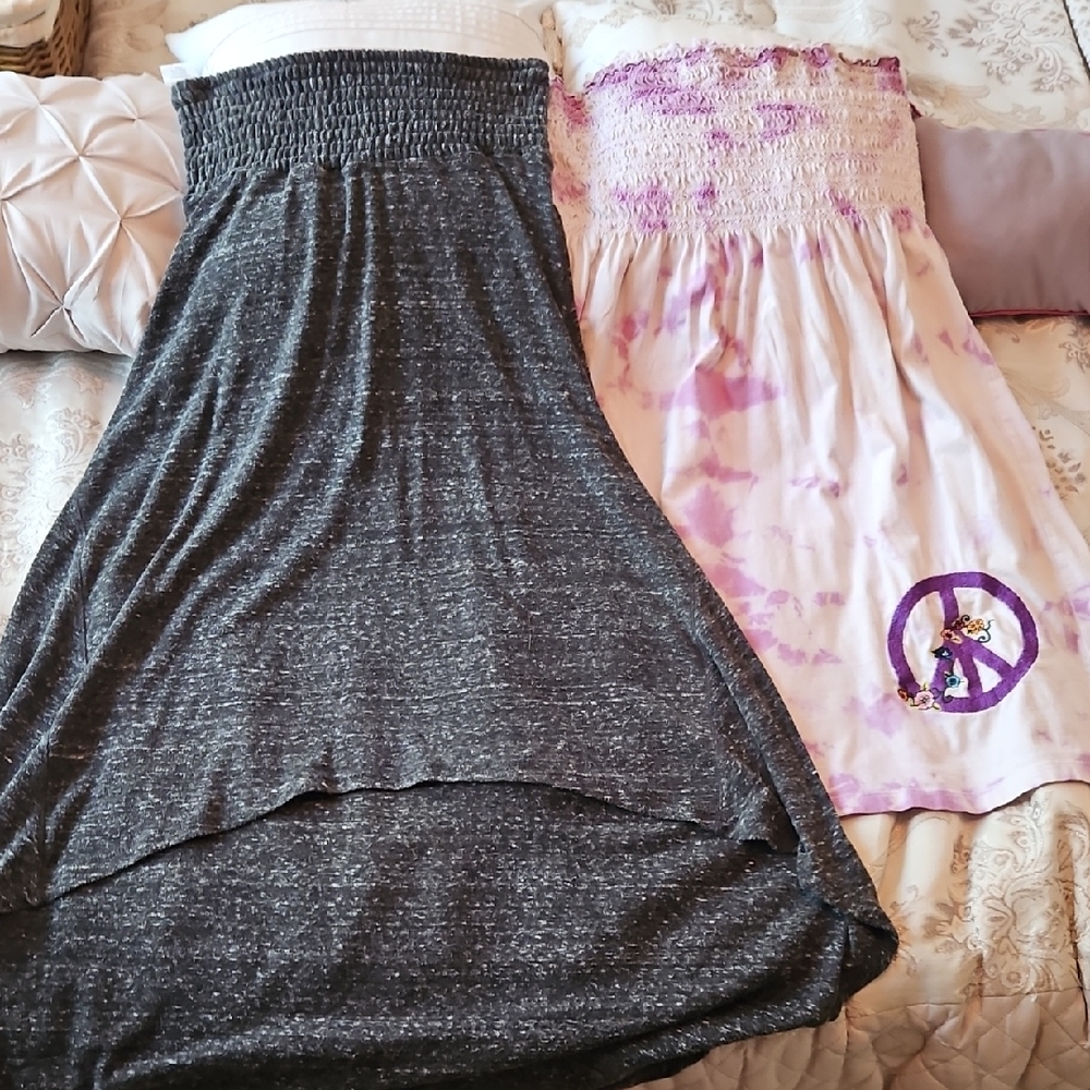 Gray and Purple Women's Dress Set
